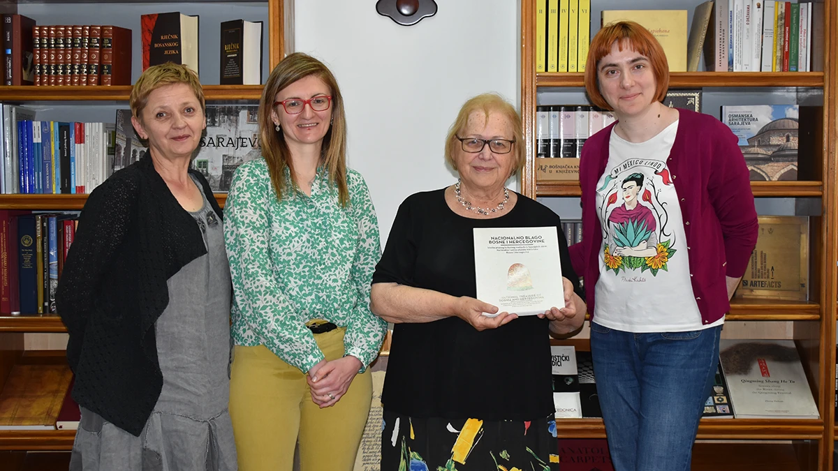 Zofija Klemen – Krek i Alma Mrgan Slipčević u radnoj posjeti Nacionalnoj i univerzitetskoj biblioteci BiH