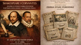 NUBBiH na Sajmu knjiga u Skenderiji: Izložbe „Zbirka stare periodike“, Shakespeare i Cervantes i međunarodna saradnja biblioteke