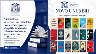 Nacionalna i univerzitetska biblioteka Bosne i Hercegovine obogatila fond novim izdanjima izdavačke kuće Hena com