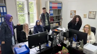 Studenti Univerziteta u Sarajevu – Filozofskog fakulteta, Odsjeka za informacijske nauke, na stručnoj praksi u NUBBIH