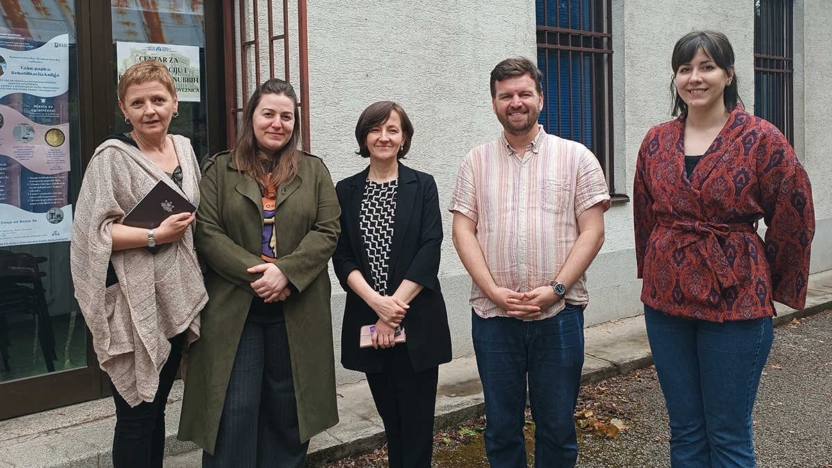 Posjeta Josha Muglera Nacionalnoj i univerzitetskoj biblioteci Bosne i Hercegovine