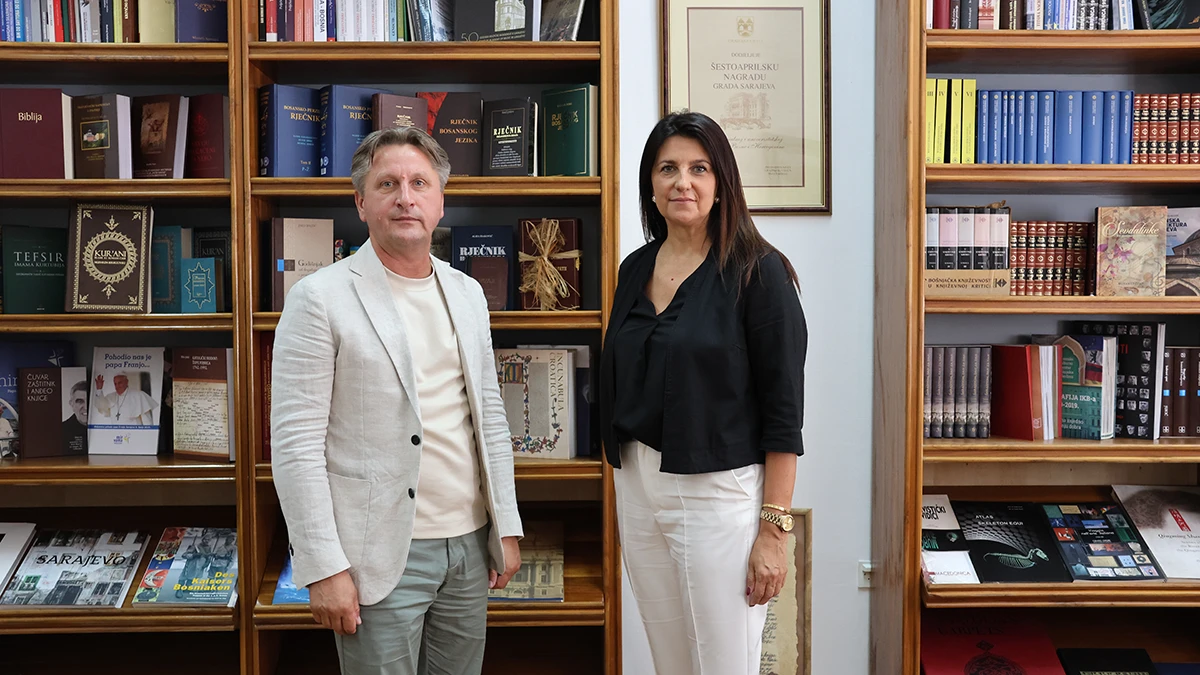 Gospodin Jasmin Emrić - poslanik u Predstavničkom domu Parlamentarne skupštine Bosne i Hercegovine - posjetio NUBBiH