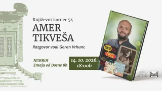 Književni razgovor s Amerom Tikvešom u Nacionalnoj i univerzitetskoj biblioteci BiH